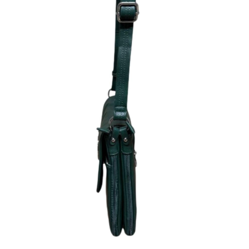 Shamrock Expandable Shoulder Bag- Green