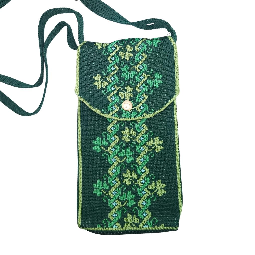 Shamrock Fair Isle Knit Crossbody Bag