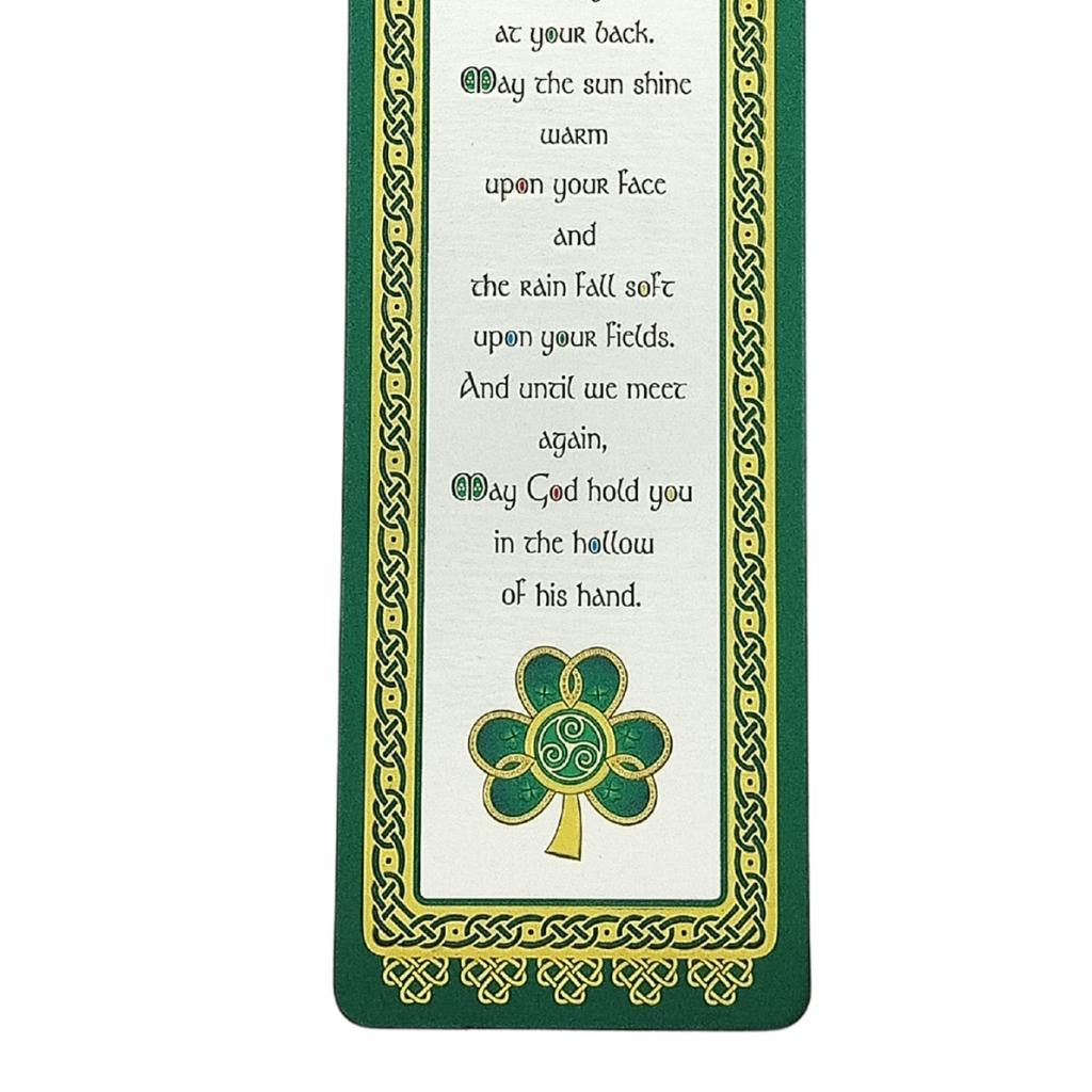 Shamrock Irish Blessing Bookmark