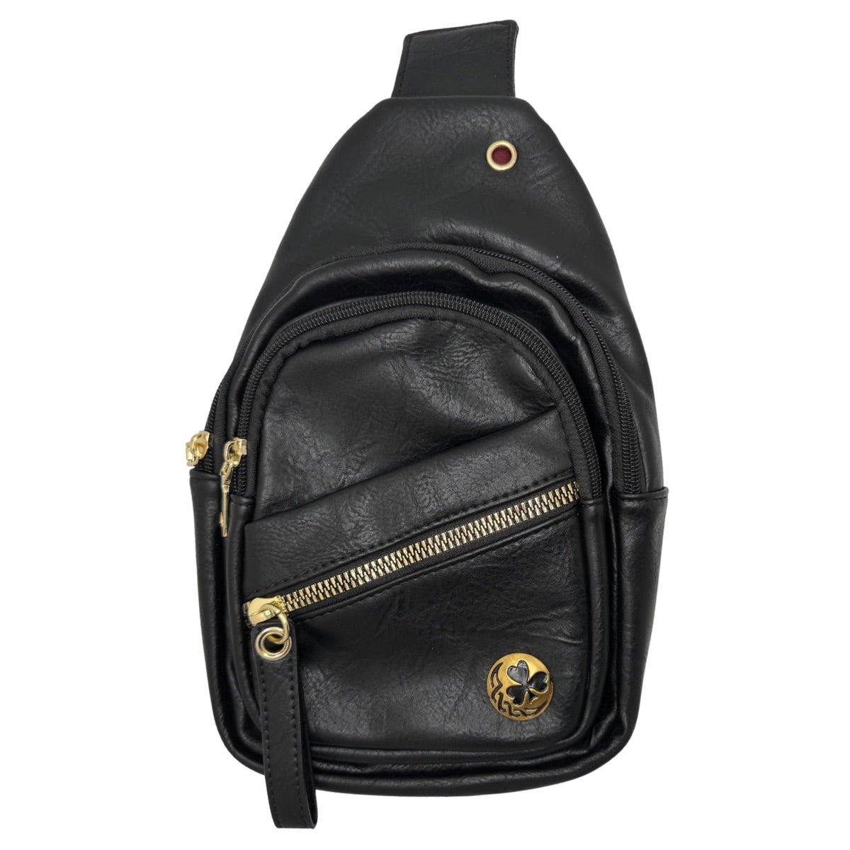Shamrock Pocket Sling Bag - Black