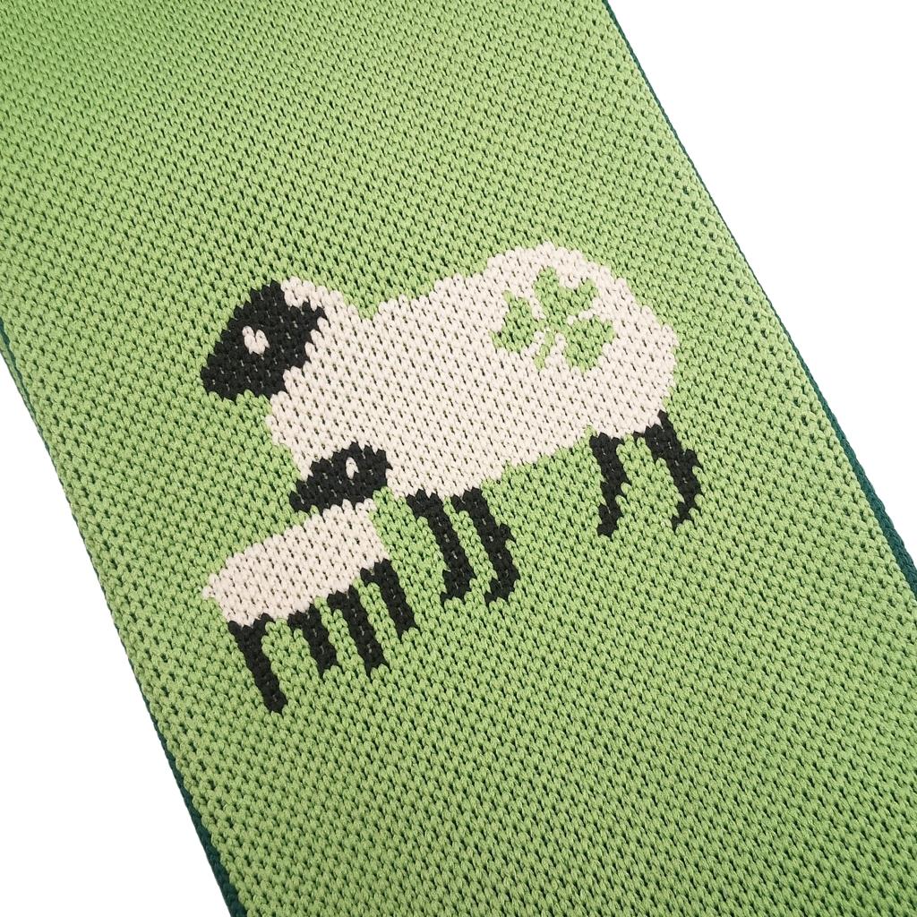 Shamrock Sheep Knit Crossbody Bag
