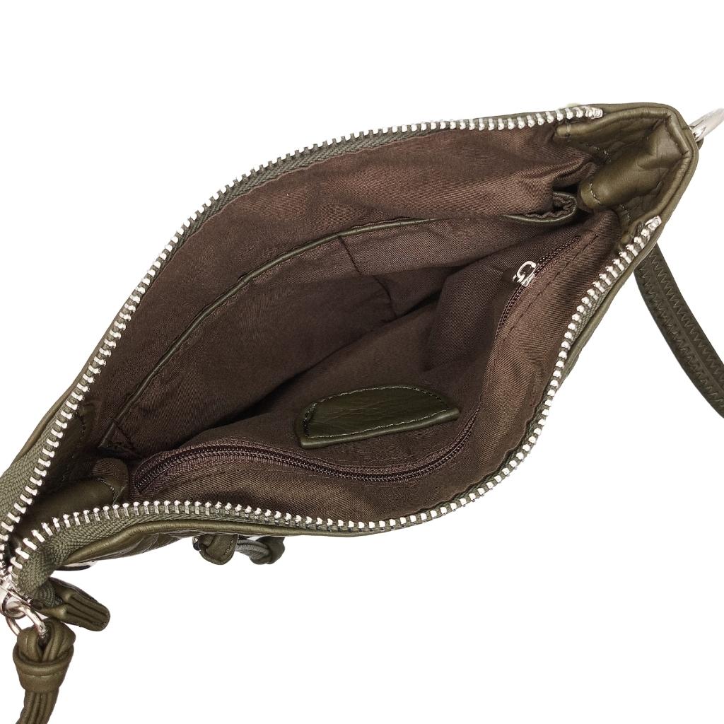 Shamrock Square Crossbody Bag- Hunter Green