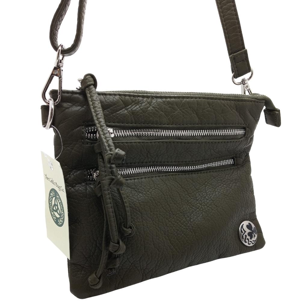 Shamrock Square Crossbody Bag- Hunter Green