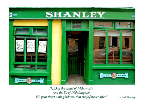 Shanley Irish Pub St. Patrick's Day Card - Irish Blessing - The Celtic Gift Store - Gift