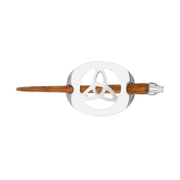 Silver Trinity Knot Hairslide (Large)