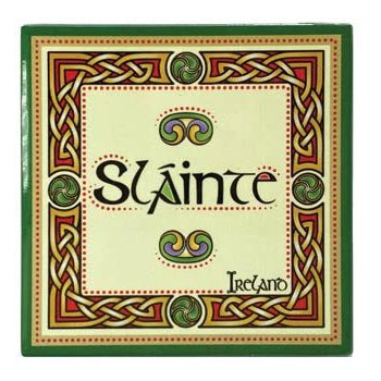Slainte Ceramic Coaster - The Celtic Gift Store - Tableware