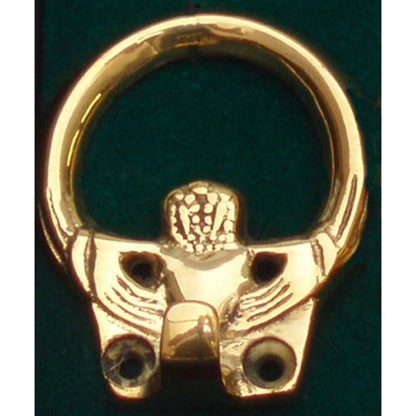 Small Brass Claddagh Wall Hook - The Celtic Gift Store - Decor