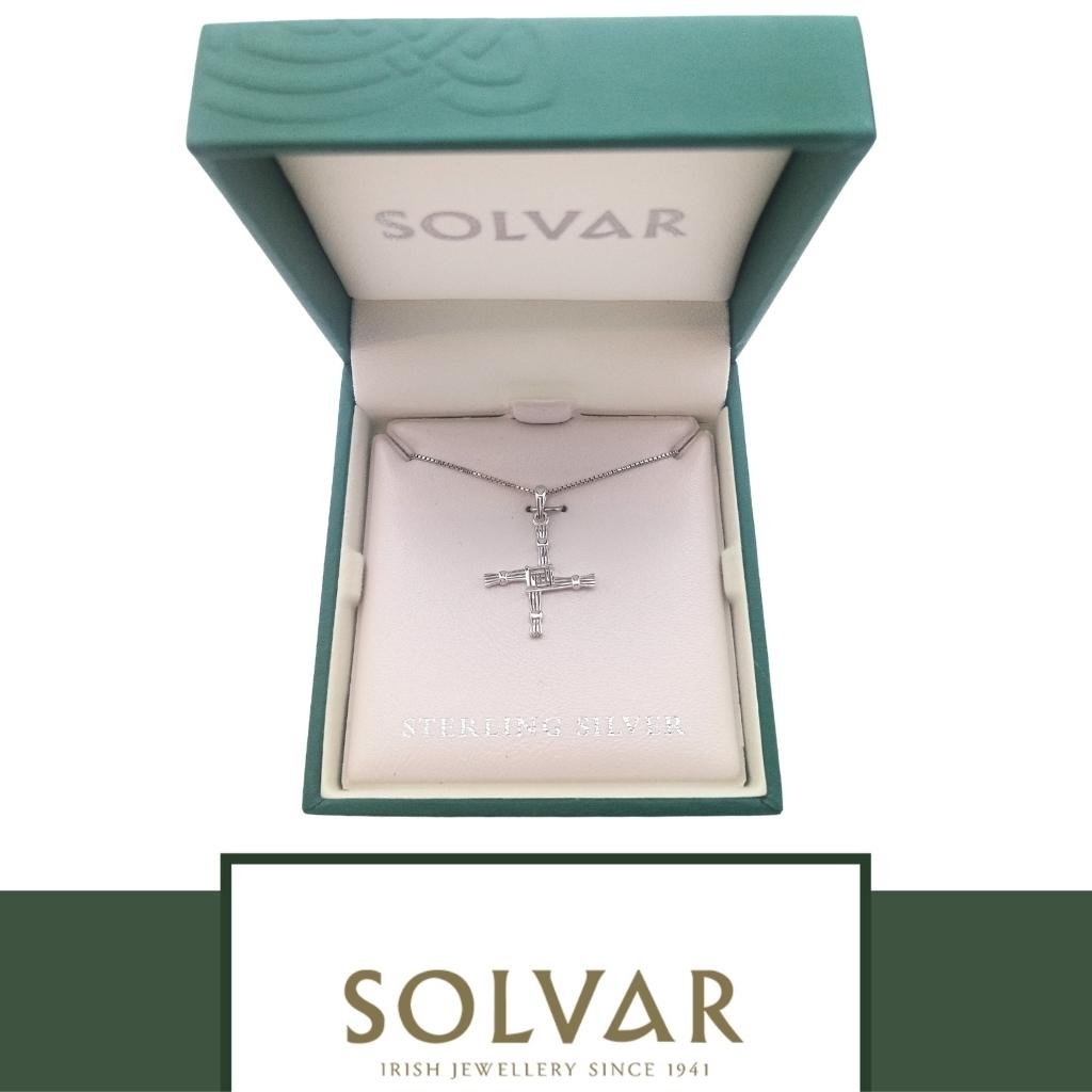 Small Sterling Silver St. Brigid Cross Necklace