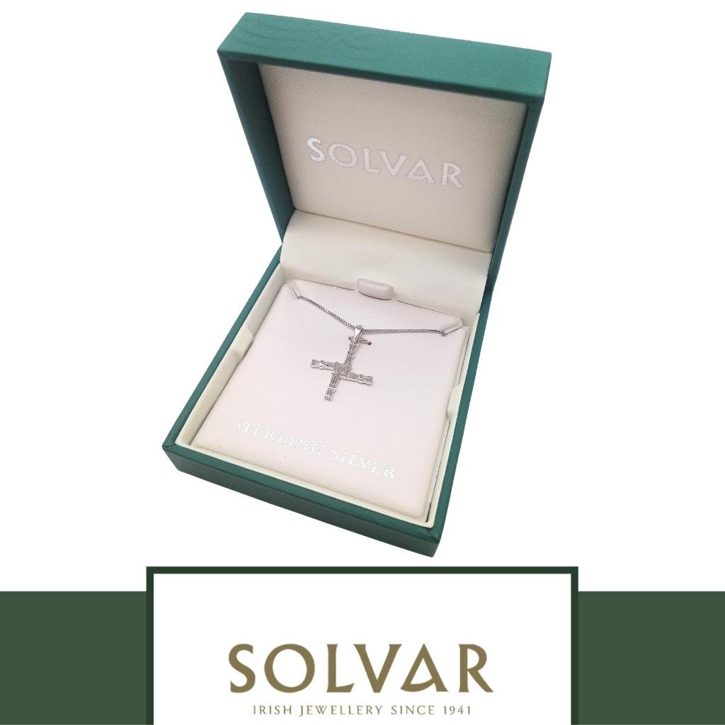 Small Sterling Silver St. Brigid Cross Necklace