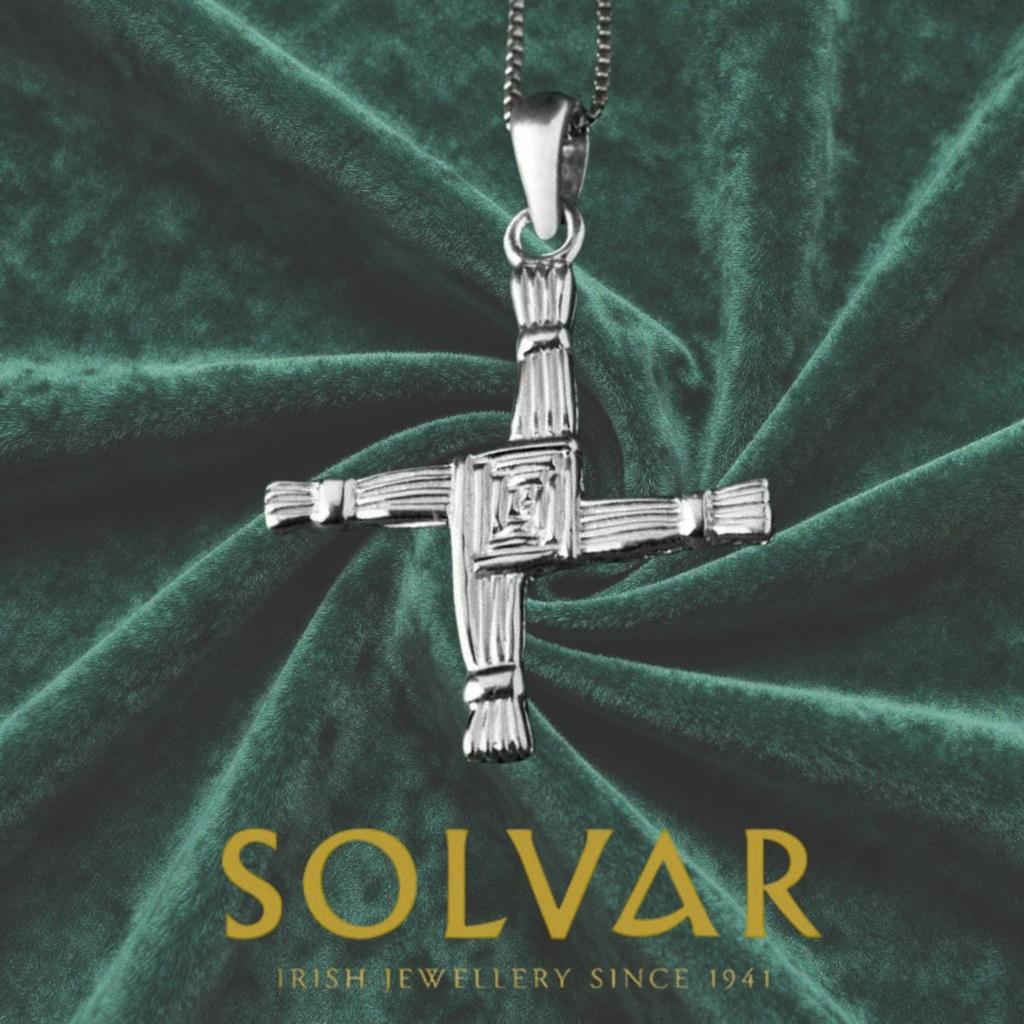 Small Sterling Silver St. Brigid Cross Necklace