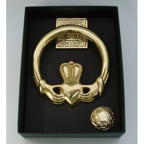 Solid Brass Claddagh Door Knocker - The Celtic Gift Store - Decor