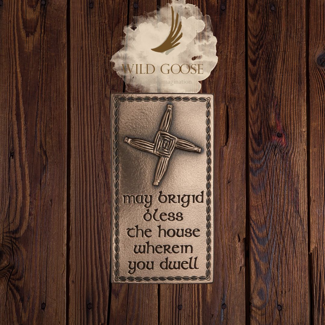 St. Brigid's Cross Bronze Wall Plaque