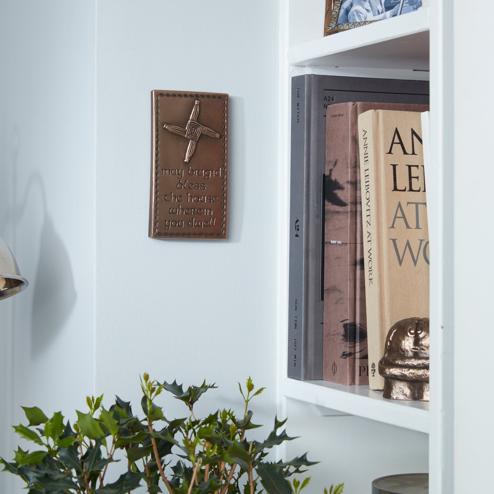 St. Brigid's Cross Bronze Wall Plaque - The Celtic Gift Store - Decor