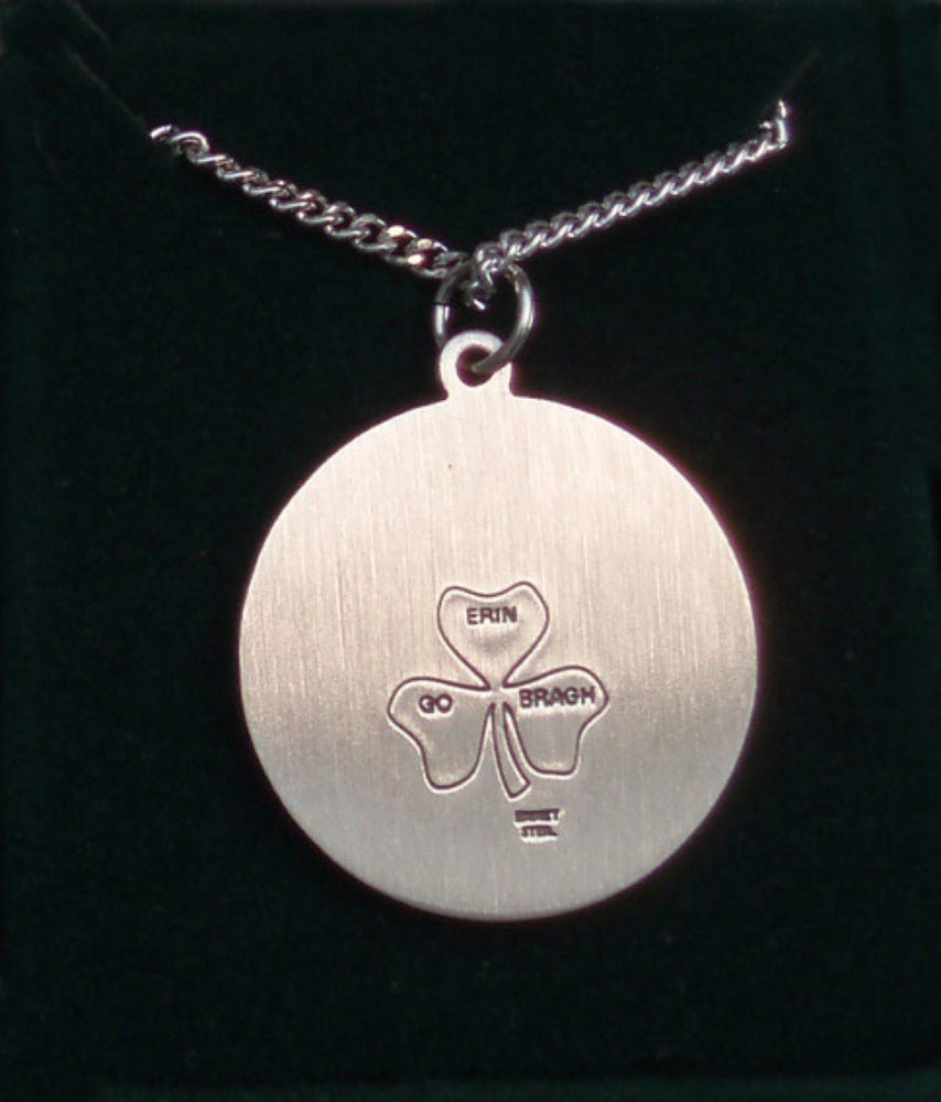 St. Christopher Medal with Shamrock - The Celtic Gift Store - Necklaces