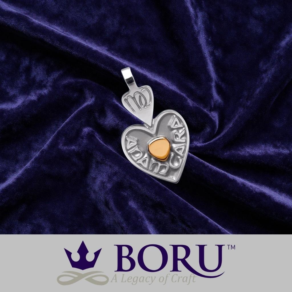 Sterling Silver and 18k Gold Irish Soulmate Necklace