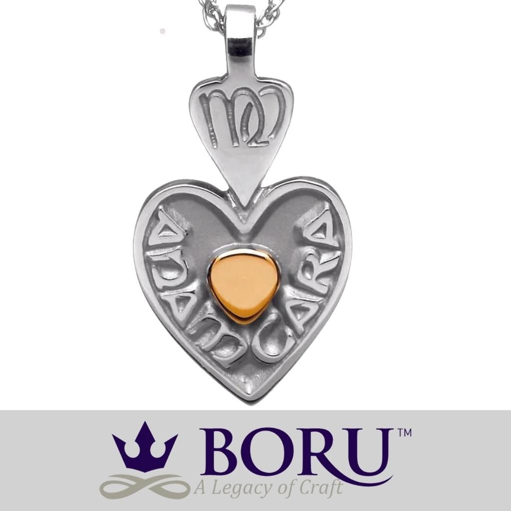 Sterling Silver and 18k Gold Irish Soulmate Necklace