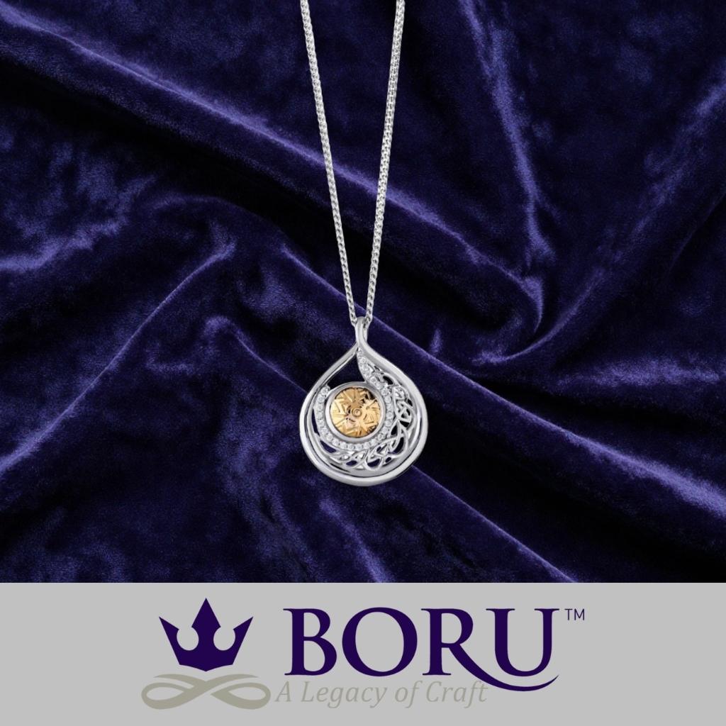 Sterling Silver and 18k Gold Solstice Teardrop Necklace