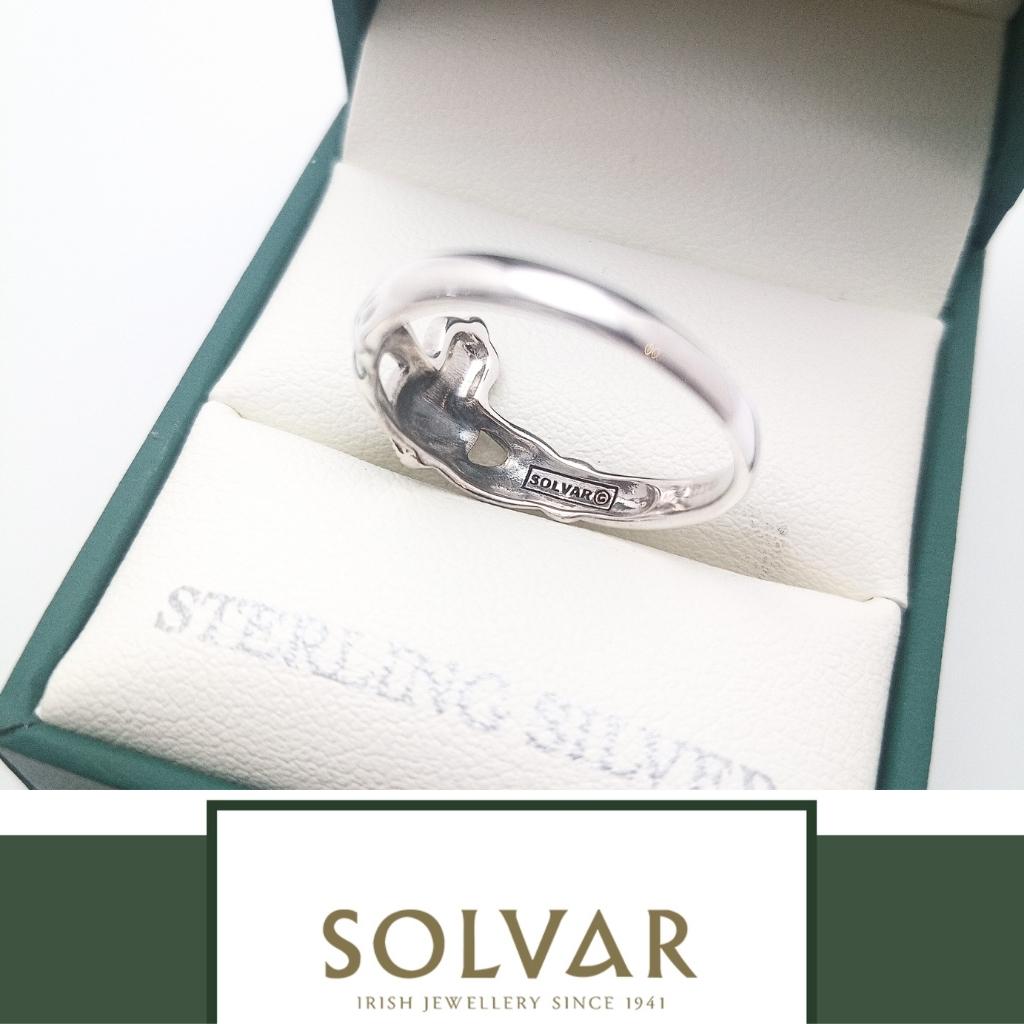 Sterling Silver and Marcasite Claddagh Ring