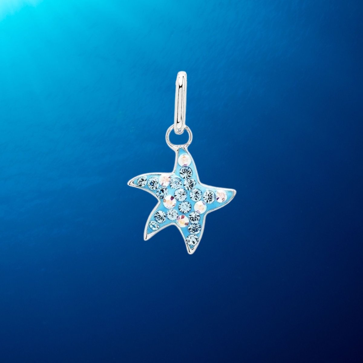 Sterling Silver Blue Starfish Mini Necklace - The Celtic Gift Store - Jewelry