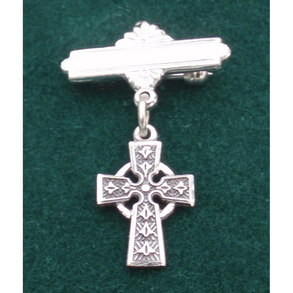 Sterling Silver Celtic Cross Pin - Small - The Celtic Gift Store - Necklaces