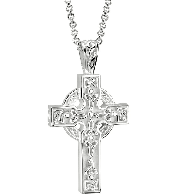 Sterling Silver Celtic High Cross Necklace - The Celtic Gift Store - Necklaces
