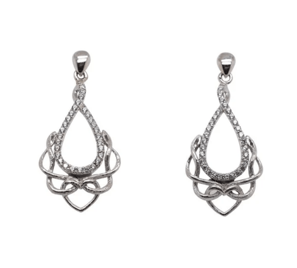 Sterling Silver Celtic Love Chalice Earrings - The Celtic Gift Store - Earrings