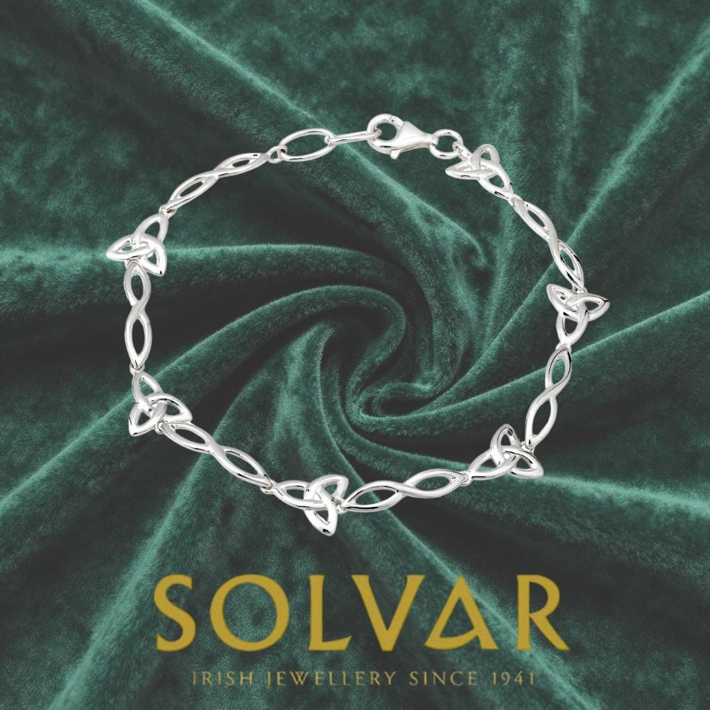 Sterling Silver Celtic Trinity Knot Bracelet
