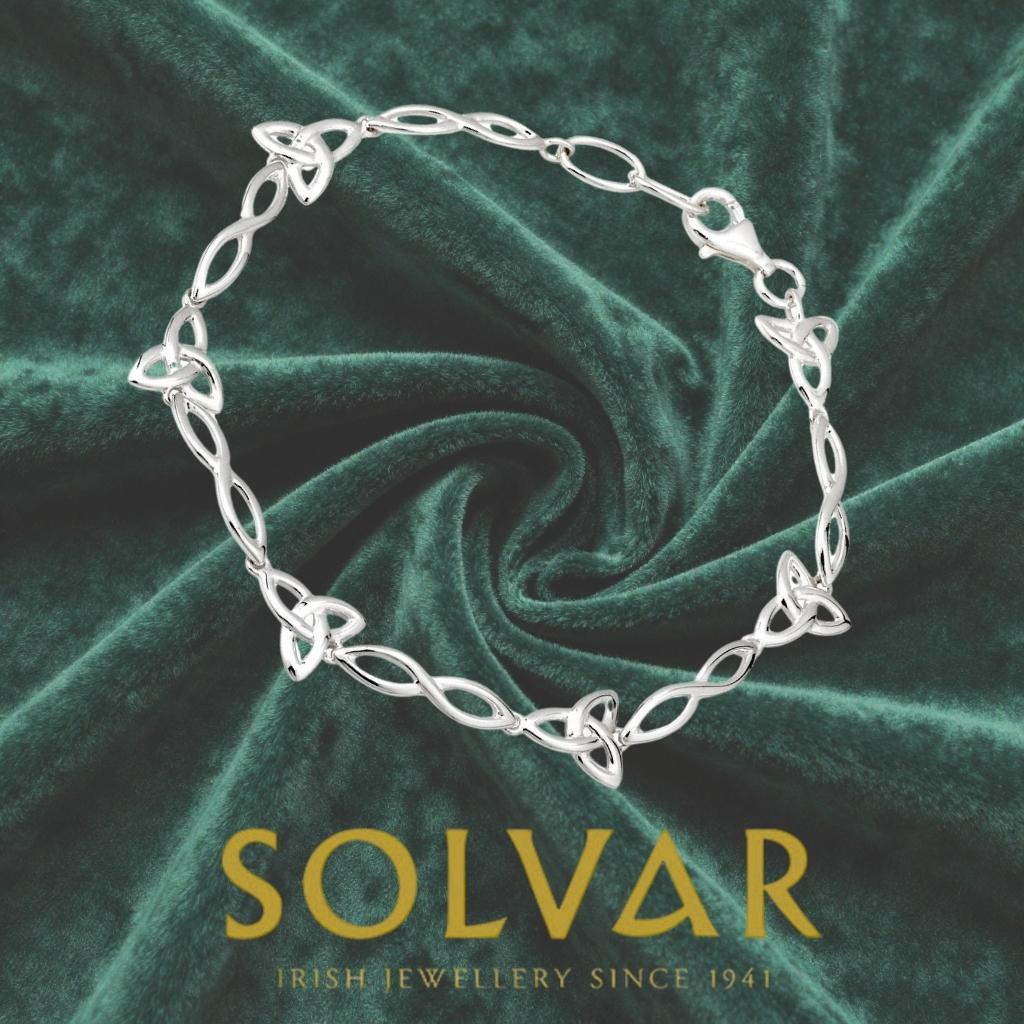 Sterling Silver Celtic Trinity Knot Bracelet