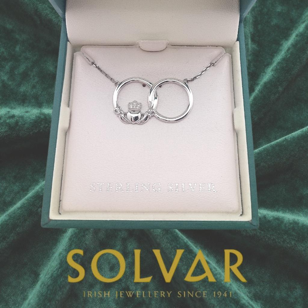 Sterling Silver Claddagh Necklet