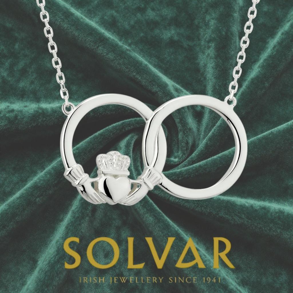 Sterling Silver Claddagh Necklet