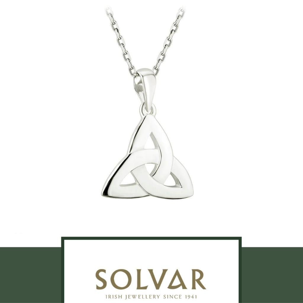 Sterling Silver Classic Trinity Knot Necklace