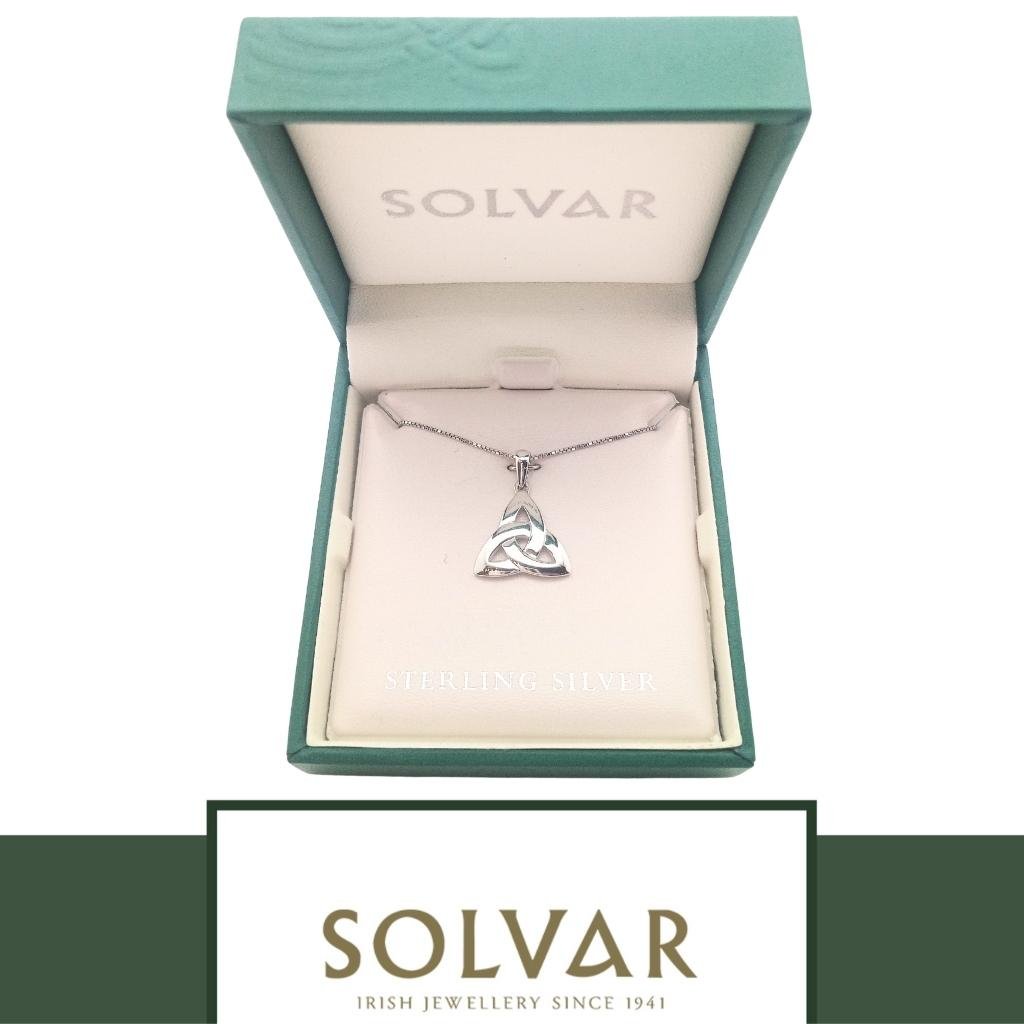 Sterling Silver Classic Trinity Knot Necklace