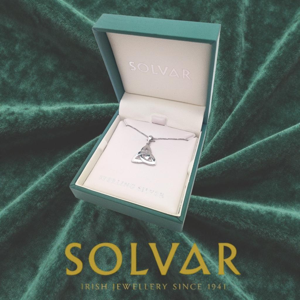 Sterling Silver Classic Trinity Knot Necklace
