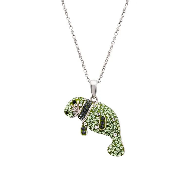 Sterling Silver Florida Manatee Necklace - The Celtic Gift Store - Necklaces