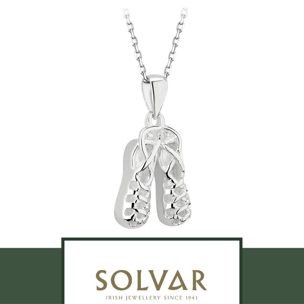 Sterling Silver Irish Dancing Poms Necklace