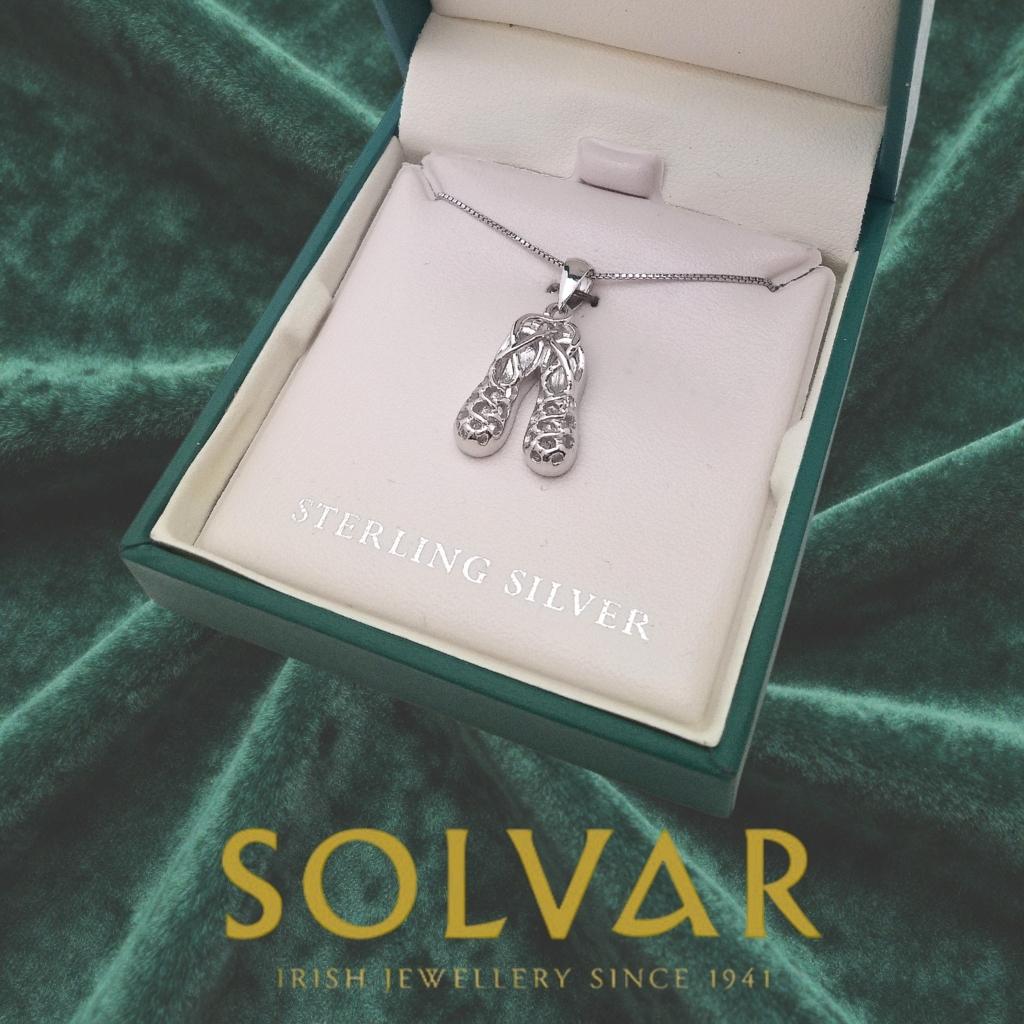 Sterling Silver Irish Dancing Poms Necklace