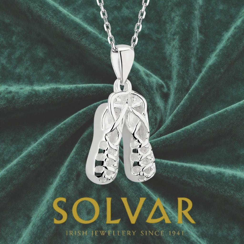 Sterling Silver Irish Dancing Poms Necklace