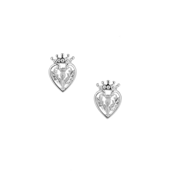 Sterling Silver Scottish Luckenbooth Earrings - The Celtic Gift Store - Earrings