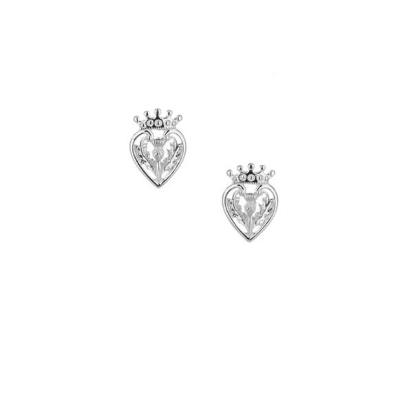 Sterling Silver Scottish Luckenbooth Earrings - The Celtic Gift Store - Earrings