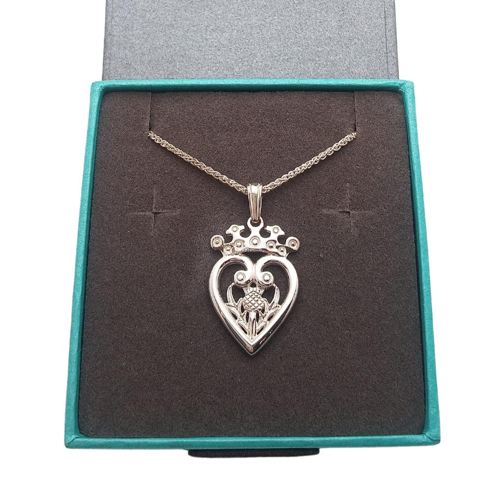 Sterling Silver Scottish Luckenbooth Necklace