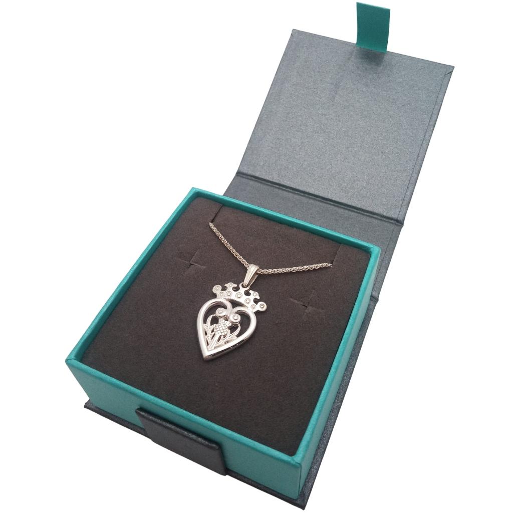 Sterling Silver Scottish Luckenbooth Necklace