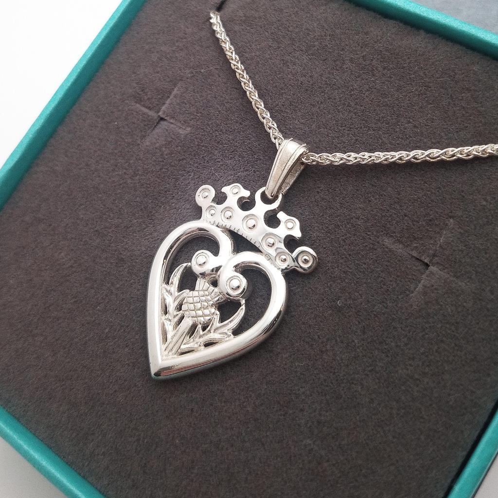 Sterling Silver Scottish Luckenbooth Necklace