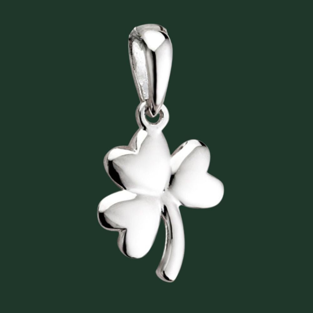 Sterling Silver Shamrock Necklace - Small
