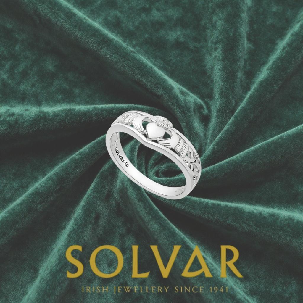 Sterling Silver Tiara Claddagh Ring