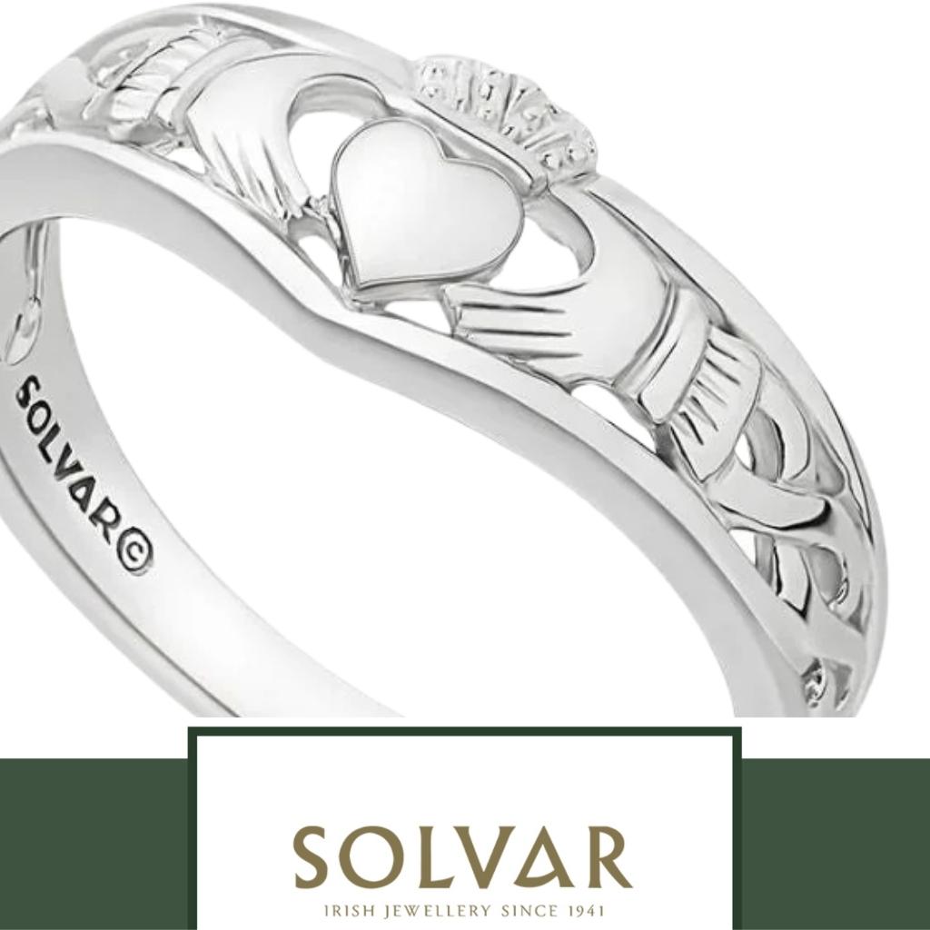 Sterling Silver Tiara Claddagh Ring