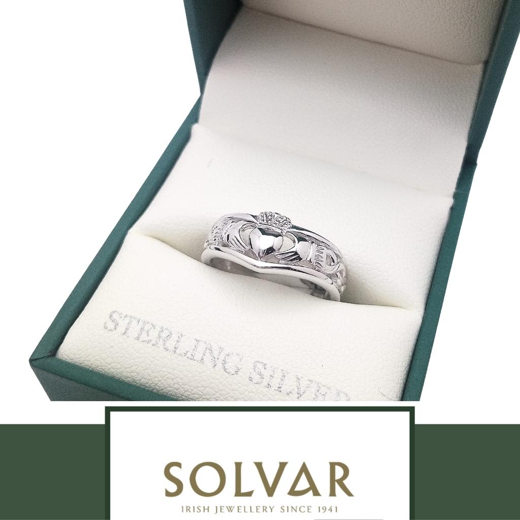 Sterling Silver Tiara Claddagh Ring