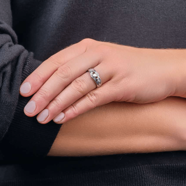 Sterling Silver Tiara Claddagh Ring - The Celtic Gift Store - Rings