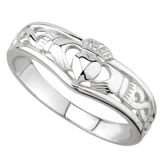 Sterling Silver Tiara Claddagh Ring - The Celtic Gift Store - Rings