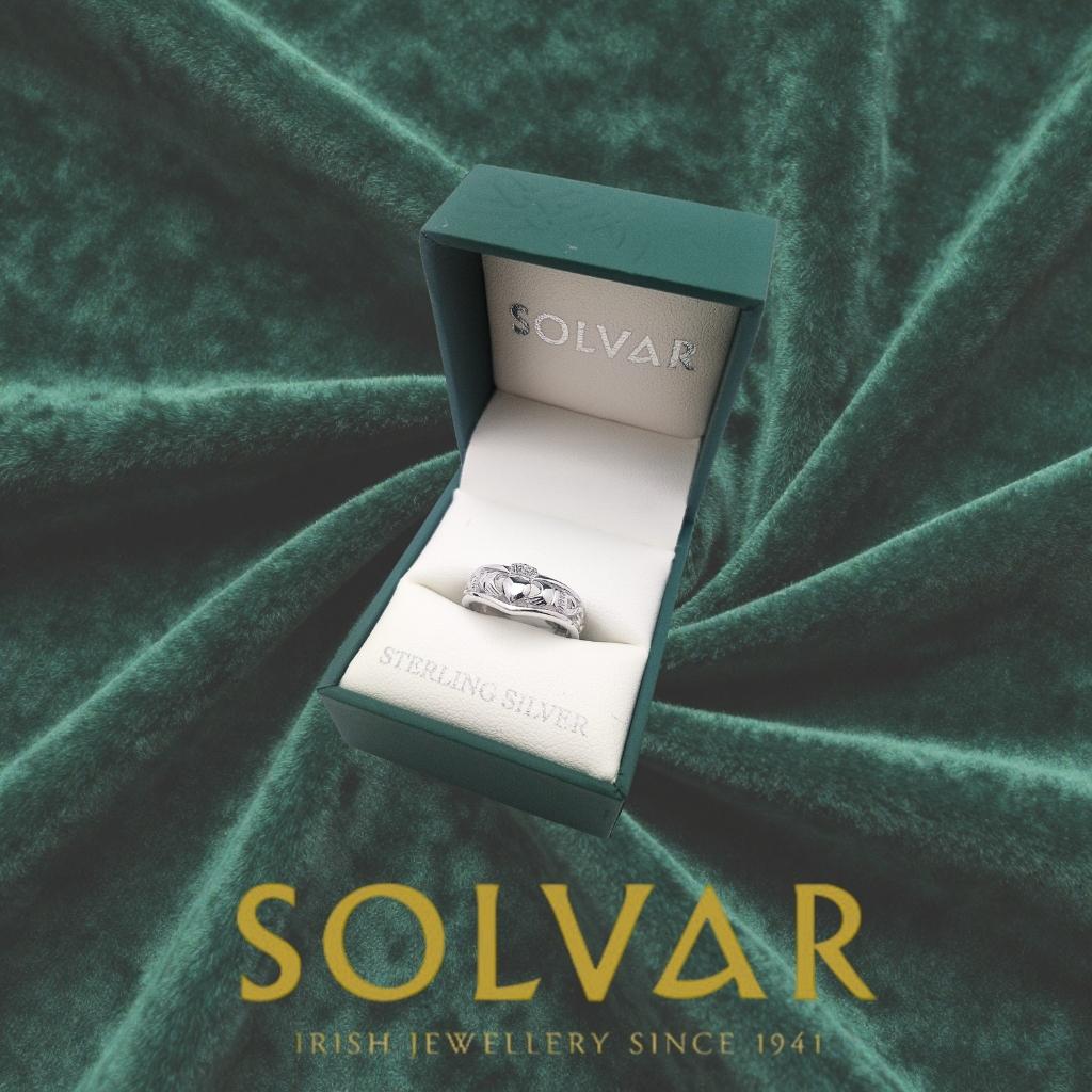 Sterling Silver Tiara Claddagh Ring