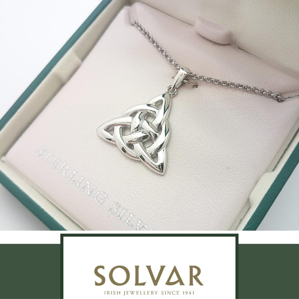 Sterling Silver Trinity Celtic Knot Necklace
